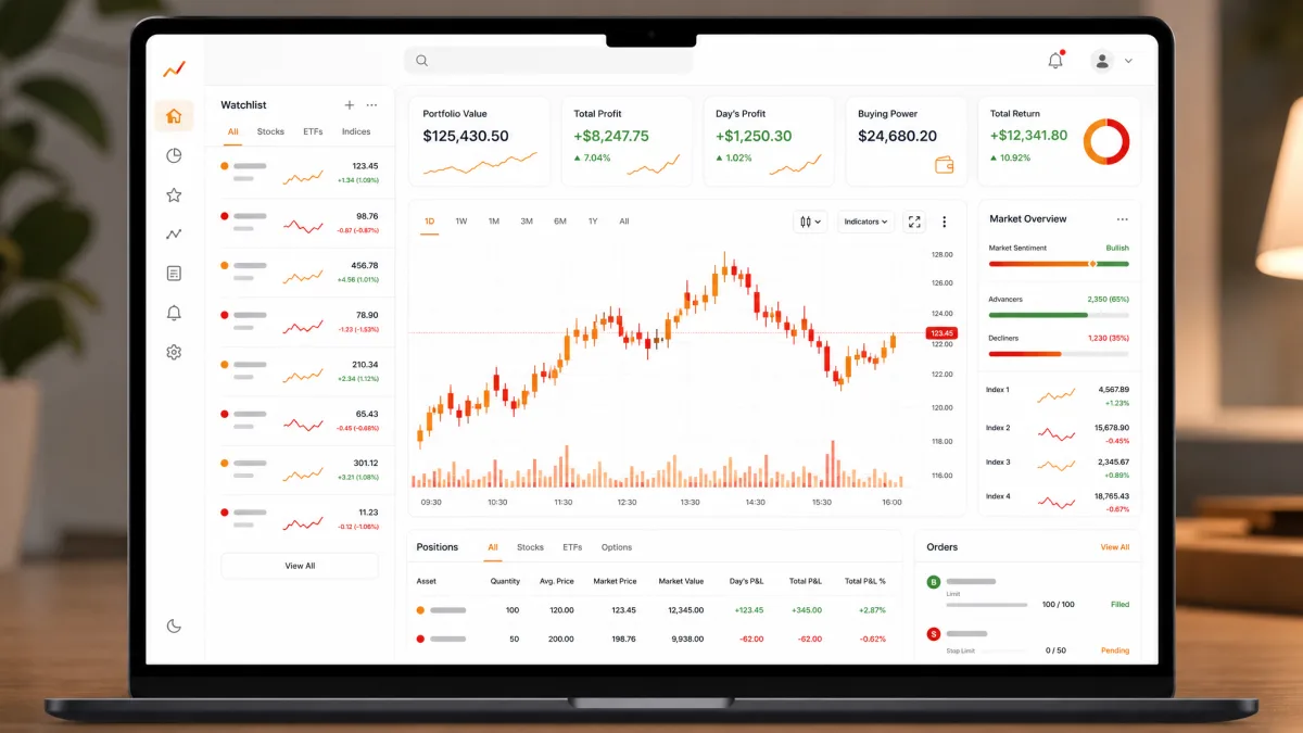 Senvix It — dashboard della piattaforma di trading